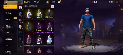 Conta Free Fire Nv 52 Bandeirão + trono | Conjunto Jujutsu