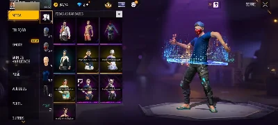 Conta Free Fire Nv 52 Bandeirão + trono | Conjunto Jujutsu