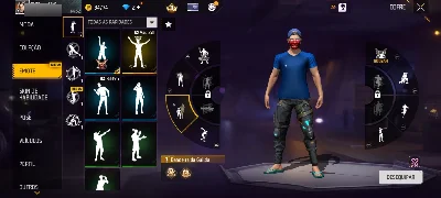 Conta Free Fire Nv 52 Bandeirão + trono | Conjunto Jujutsu