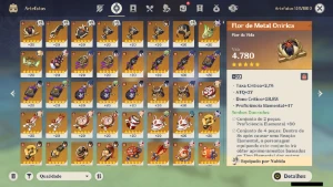 Genshin Impact - Ar57 , 11 Personagens T5 E 5 Armas T5 + Tig