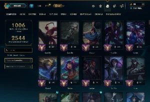 Esmeralda 4 com TODOS os Champs e 386 Skins +6 Prestigios - League of Legends LOL