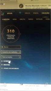 Conta de league of legends com todos champs e 223 skins LOL