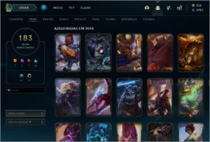 Conta LoL 183 skins, 7 vitoriosas mmr platina - League of Legends