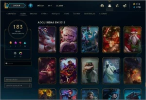 Conta LoL 183 skins, 7 vitoriosas mmr platina - League of Legends