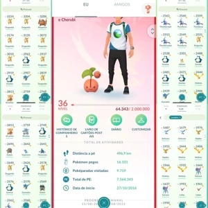 Conta Pokemon Go Nível 36 - Pokémon