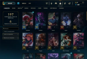 Bronze 4 com 60 Champs e 26 Skins + 5 Espolios - League of Legends LOL