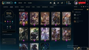 Conta LoL 235 skins - League of Legends