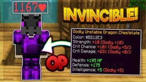 Unstable Dragon Armor - SkyBlock Hypixel - Minecraft