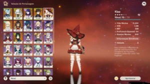 Nahida+raiden+zhongli+Klee-skin +Banner Garantido - Genshin Impact