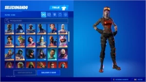 conta de fortnite mais de 100 skins 9 passes sesson 3
