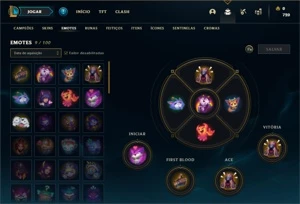 Conta bronze 1 com 23 Champs e 3 Skins + 6 Espolios - League of Legends LOL