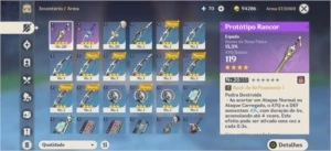 Conta com Razor + Beidou + Noelle, AR 12. - Genshin Impact