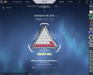Conta NFA EX Radiante para brincar com +100 skins - Valorant