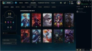 Conta Platina IV com skins - League of Legends LOL