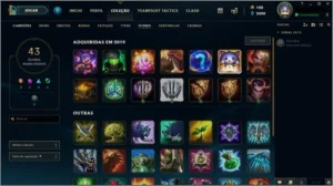 Conta Platina IV com skins - League of Legends LOL