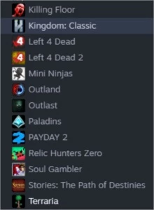 Steam Account 7anos e + de 400 reais em jogos Terraria,Gmod.