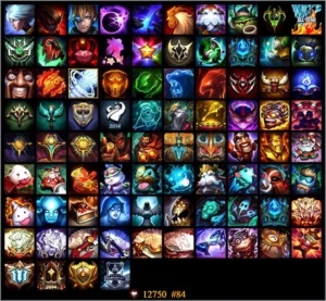 Conta LOL ,só falta 1 champ, 166 skins, borda platina. - League of Legends