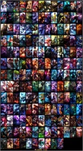 Conta LOL ,só falta 1 champ, 166 skins, borda platina. - League of Legends
