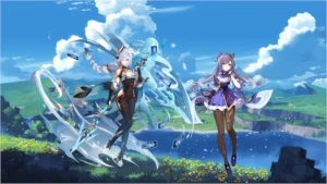 Conta Genshin Impact AR 7 com Shenhe + Keqing