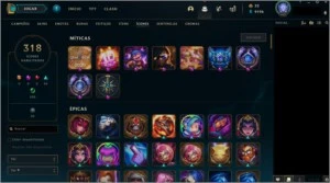 CONTA LOL 1085 SKINS COM PAX TF - PLAT 2 (MMR: D2/D3) - League of Legends