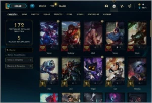 Conta ouro 3 com 51 champs e 21 skins - League of Legends LOL