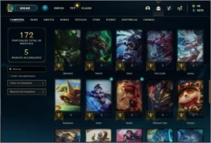 Conta ouro 3 com 51 champs e 21 skins - League of Legends LOL