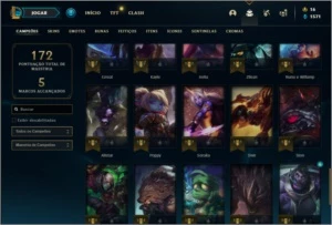 Conta ouro 3 com 51 champs e 21 skins - League of Legends LOL