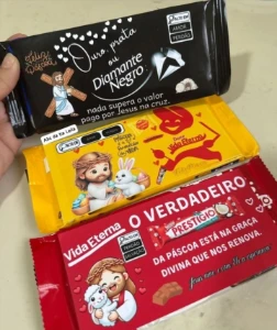 Arte Para Barra De Chocolate Pascoa Cristã - Others