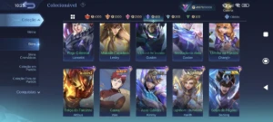 Collector do Aamon, Aspirante Guine, Kakashi do Haya, Passe - Mobile Legends