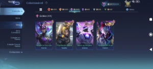 Collector do Aamon, Aspirante Guine, Kakashi do Haya, Passe - Mobile Legends