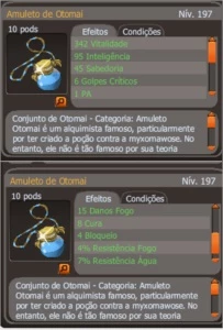 Conjunto de OTOMAI completamente modificado e melhorado - Dofus