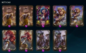 conta league of legends com 296 skins e skins no valorant LOL