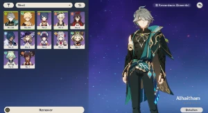 Alhaitham + Luz das Folhas Cortadas AR 10 - Genshin Impact