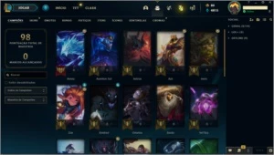Conta league of legends smurf win rate 70% LOL