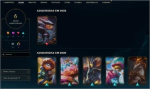 Conta league of legends smurf win rate 70% LOL