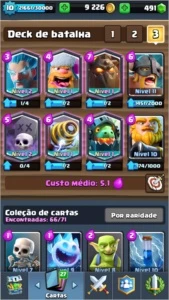 Conta Clash Royale Lvl 10 + Arena 10 + 6 LENDÁRIAS