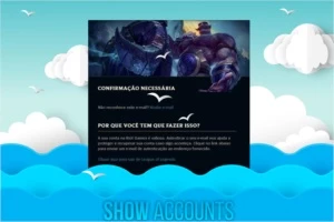 Contas Smurf/Unranked LVL 30 Sem E-mail Verificado - League of Legends LOL