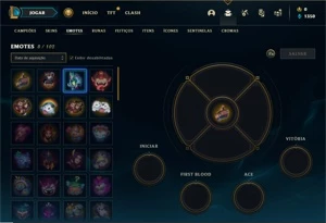 Conta ouro 4 com 27 Champs e 6 Skins + 1 Fragmento - League of Legends LOL