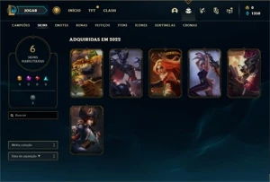 Conta ouro 4 com 27 Champs e 6 Skins + 1 Fragmento - League of Legends LOL
