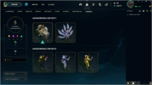 CONTA LEGUE OF LEGENDS 116 SKINS/NÍVEL 52/UNRANKED - League of Legends LOL