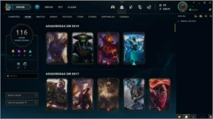 CONTA LEGUE OF LEGENDS 116 SKINS/NÍVEL 52/UNRANKED - League of Legends LOL