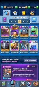 Clash royale nv 14 com todas as cartas e várias nv 14.