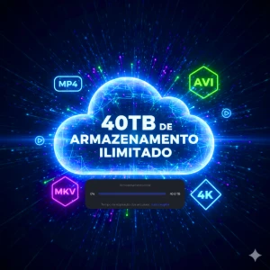 Tenha 40TB de armazenamento de vídeos de todos os formatos - Outros
