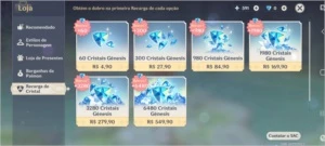 Ar57 com 20+ giros guardados e benção ativada - Genshin Impact