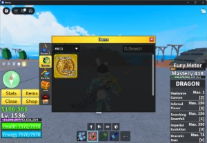 Conta Blox Fruits Lvl 1500+Dragon, Buddha, Light E Dark Perm - Roblox