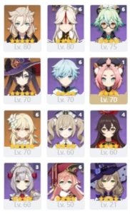 Zhongli Yoimiyah Ayaka Albedo Venti Childe DilucMonaJeanQiqi - Genshin Impact
