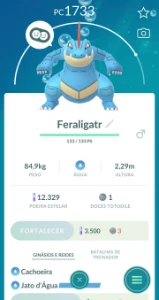 Vendo pokémon feraligatr