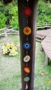 Enfeite de Parede/cortina em Crochê - Artesanato e Personalizados