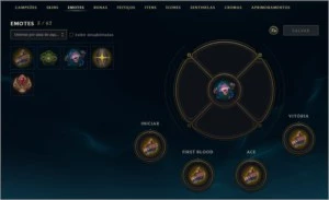 CONTA OURO V, 32 CAMPEÕES, 6 SKINS E BORDA GOLD. - League of Legends LOL