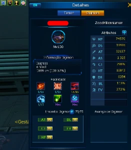 Conta Ladmo Omegamon End Game - Digimon Masters Online